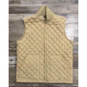 Eddie Bauer Mens XL Tall Bark Brown Goosedown Quilted Vest New w Tags